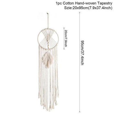 Night Sky Macrame Dreamcatcher Hanging Tapestry